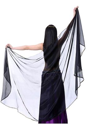 شال مشکی زنانه شیفون Kaftan Collection - کد 131449335