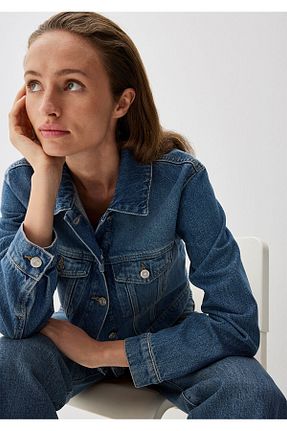 کاپشن آبی زنانه پنبه ای Mavi - کد 926542720
