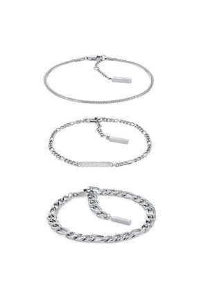 دستبند استیل (فولاد) متالیک زنانه استیل (فولاد) Calvin Klein - کد 337241023