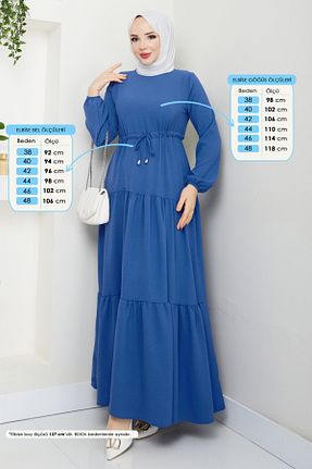 لباس حجاب سرمه ای زنانه رگولار Modaselvim - کد 855726391