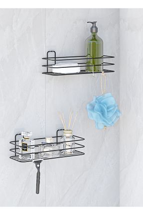 نظم دهنده حمام مشکی استیل (فولاد) MultiStore - کد 336276689