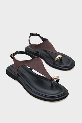 صندل قهوه ای زنانه پاشنه تخت Capone Outfitters - کد 941152745