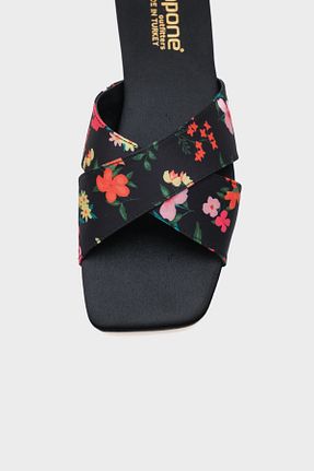 دمپائی مشکی زنانه چرم مصنوعی Capone Outfitters - کد 816363832