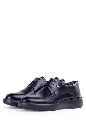 کفش کلاسیک مشکی مردانه چرم خالص Pierre Cardin - کد 832605073