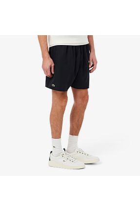 شلوارک ساحلی مشکی مردانه بافتنی Lacoste - کد 925293885