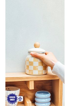 کوزه شیشه ای بژ مینا EMAYlab - کد 897893574