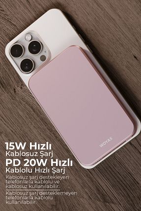 پاور بانک صورتی 3000 - 7900 Woyax - کد 810681529