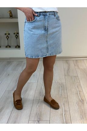 دامن متالیک زنانه پنبه ای MELTEM TUĞAN - کد 929680477