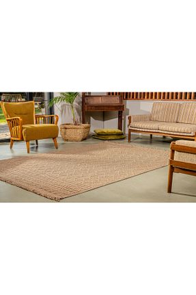 فرش قهوه ای آنتی آلرژی KREASYON HALI - کد 897210939