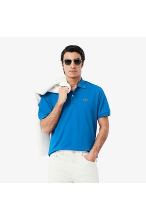 پولوشرت آبی مردانه پنبه ای Lacoste - کد 903769892
