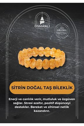 دستبند جواهر نارنجی زنانه سنگ طبیعی OSMANLI DOĞAL TAŞ - کد 669915770