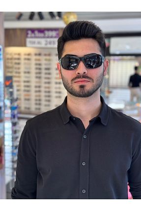 عینک آفتابی مشکی مردانه UV400 JULIANO - کد 6820139