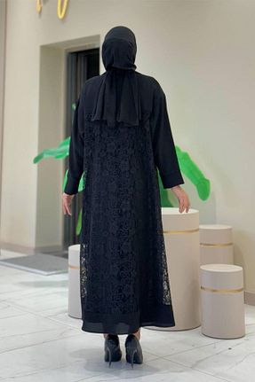 کلاه و ابایا مشکی زنانه مخلوط پلی استر Bym Fashion - کد 756603430