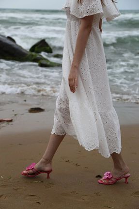 دمپائی صورتی زنانه چرم مصنوعی Letafia - کد 833979965