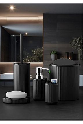 ست حمام مشکی اکریلیک Genel Markalar - کد 758028388