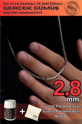 گردنبند نقره مردانه 925 عیار OSMANLI GÜMÜŞ - کد 355173392