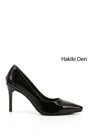 کفش استایلیتو مشکی پاشنه نازک GÖNDERİ(R) - کد 933329573