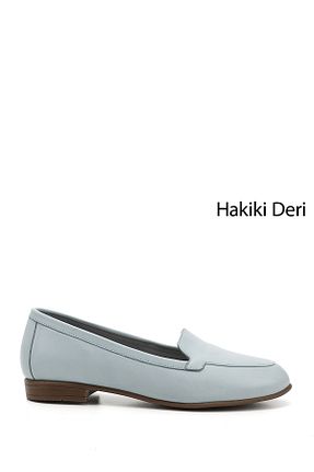 بابت آبی زنانه چرم خالص GÖNDERİ(R) - کد 97402476