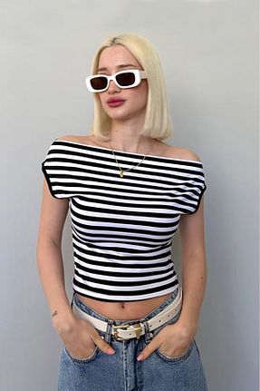 بلوز مشکی زنانه رگولار Madmext - کد 938023300