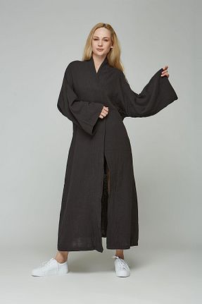 کیمونو و کافتان مشکی زنانه %100 پنبه estewoman - کد 830995090