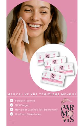 دستمال مرطوب پاک کننده آرایش Parmeva - کد 938623487