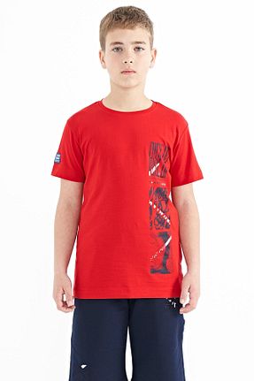 تیشرت قرمز بچه گانه رگولار TOMMY LIFE - کد 683112442