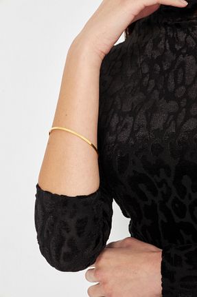 دستبند نقره طلائی زنانه 18 عیار Ventino Silver - کد 904310499