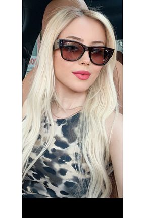 عینک آفتابی قهوه ای زنانه 51 Ray-Ban - کد 929688077