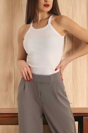 بادی سفید زنانه یقه U Aslında Look - کد 802938544