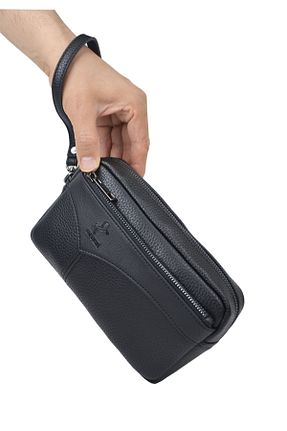 کیف دستی مشکی مردانه سایز متوسط en deri - کد 937701258