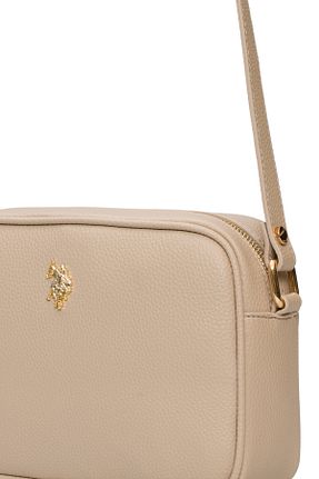 کیف پستچی بژ زنانه چرم مصنوعی U.S. Polo Assn. - کد 936551731