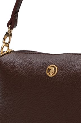 کیف دوشی قهوه ای زنانه چرم مصنوعی U.S. Polo Assn. - کد 936568721