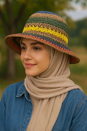 کلاه قهوه ای زنانه حصیر Mavelle - کد 940937427