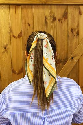 دستمال گردن رنگی زنانه پلی استر Tarzını Seç - کد 940996188