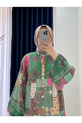 لباس حجاب رنگی زنانه رگولار MİHRA STORE - کد 940991976