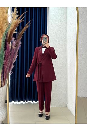 ست بالاتنه و پائین تنه حجاب رنگی زنانه رگولار MİHRA STORE - کد 940988664