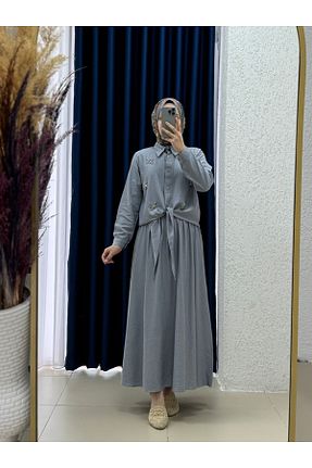 ست بالاتنه و پائین تنه حجاب رنگی زنانه رگولار MİHRA STORE - کد 940991432