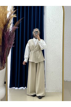 ست بالاتنه و پائین تنه حجاب رنگی زنانه رگولار MİHRA STORE - کد 941006264