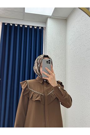 پیراهن حجاب رنگی زنانه اورسایز MİHRA STORE - کد 940999544