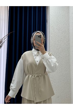 ست بالاتنه و پائین تنه حجاب رنگی زنانه رگولار MİHRA STORE - کد 941006264
