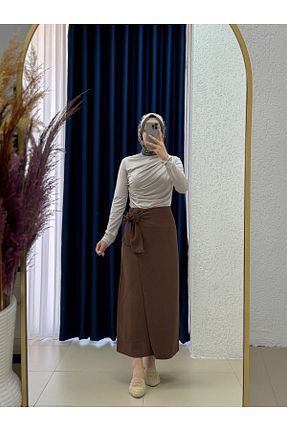 دامن حجاب رنگی زنانه رگولار MİHRA STORE - کد 941006391