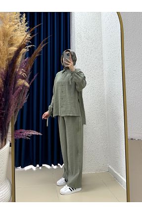ست بالاتنه و پائین تنه حجاب رنگی زنانه رگولار MİHRA STORE - کد 940998537
