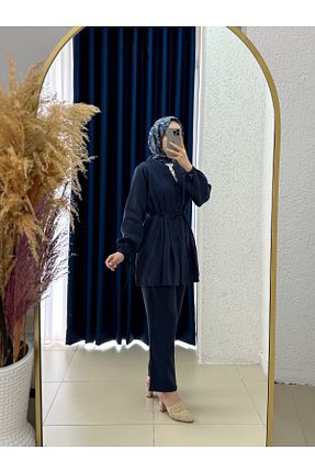 ست بالاتنه و پائین تنه حجاب رنگی زنانه رگولار MİHRA STORE - کد 941007053