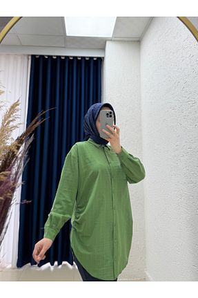 پیراهن حجاب رنگی زنانه اورسایز MİHRA STORE - کد 941004954