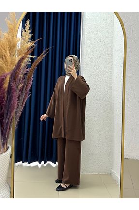 ست بالاتنه و پائین تنه حجاب رنگی زنانه رگولار MİHRA STORE - کد 940993692