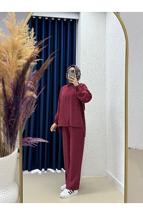 ست بالاتنه و پائین تنه حجاب رنگی زنانه رگولار MİHRA STORE - کد 940998344