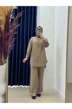 ست بالاتنه و پائین تنه حجاب رنگی زنانه رگولار MİHRA STORE - کد 941003107