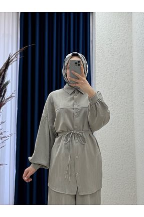 ست بالاتنه و پائین تنه حجاب رنگی زنانه رگولار MİHRA STORE - کد 941002832