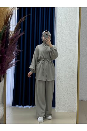 ست بالاتنه و پائین تنه حجاب رنگی زنانه رگولار MİHRA STORE - کد 941002832