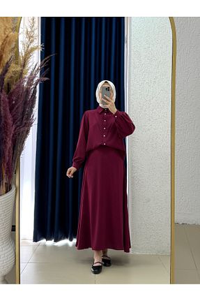 ست بالاتنه و پائین تنه حجاب رنگی زنانه رگولار MİHRA STORE - کد 940992362